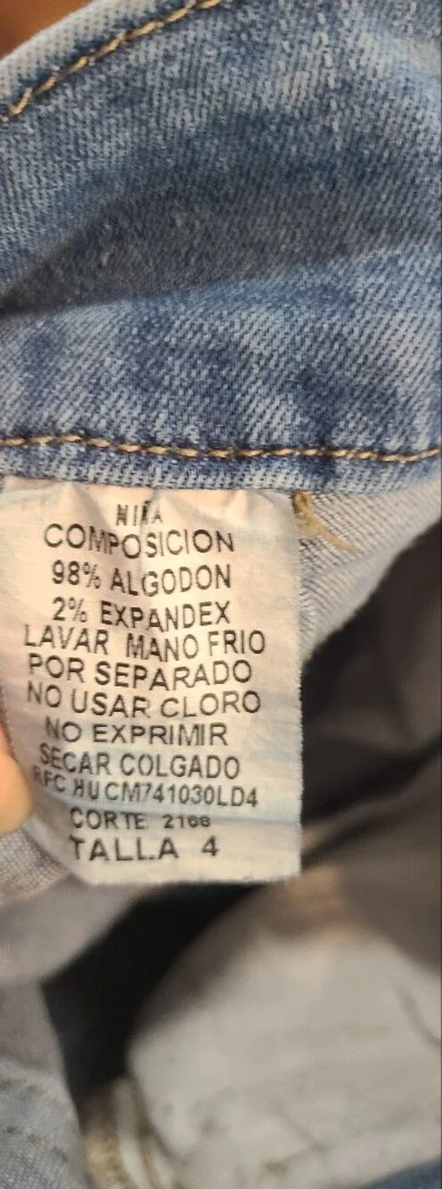 Girl's Grisse Jeans with Flared Hem Size 4